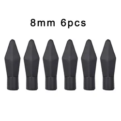 12/24/50pcs Soft Rubber Archery Arrowheads Safety Soft Broadheads Shooting Game Practice Tips For ID 6mm 8mm Arrow Points