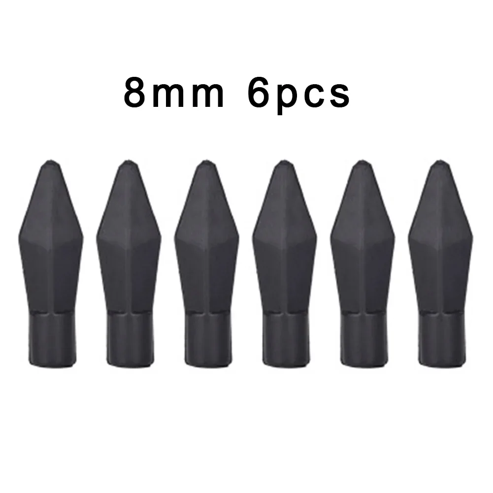 12/24/50pcs Soft Rubber Archery Arrowheads Safety Soft Broadheads Shooting Game Practice Tips For ID 6mm 8mm Arrow Points