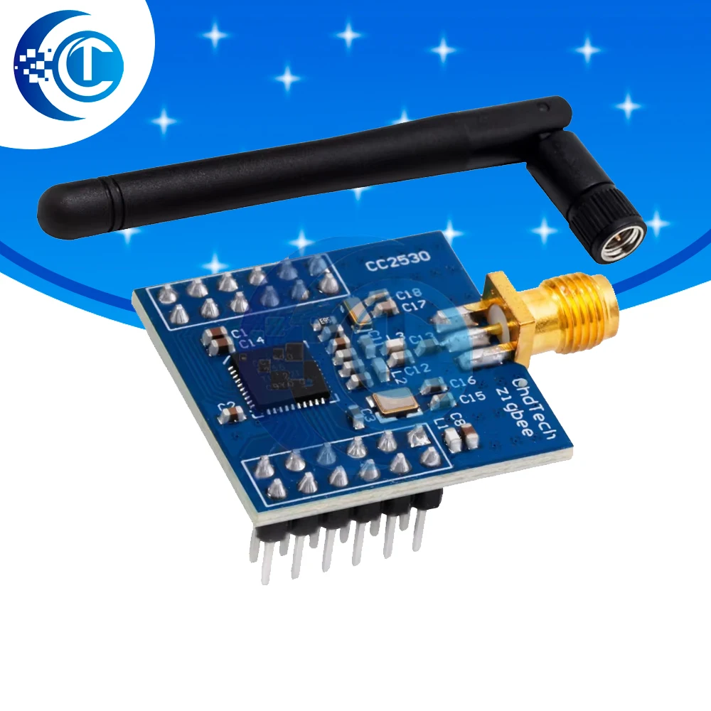 Модуль CC2530 Zigbee UART Беспроводная основная плата Макетная плата CC2530F256 Беспроводной модуль последовательного порта 2,4 ГГц Zigbee