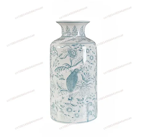 

Chinese blue and white porcelain ceramic vase vintage flower arrangement art flower ware interior table decoration ornaments