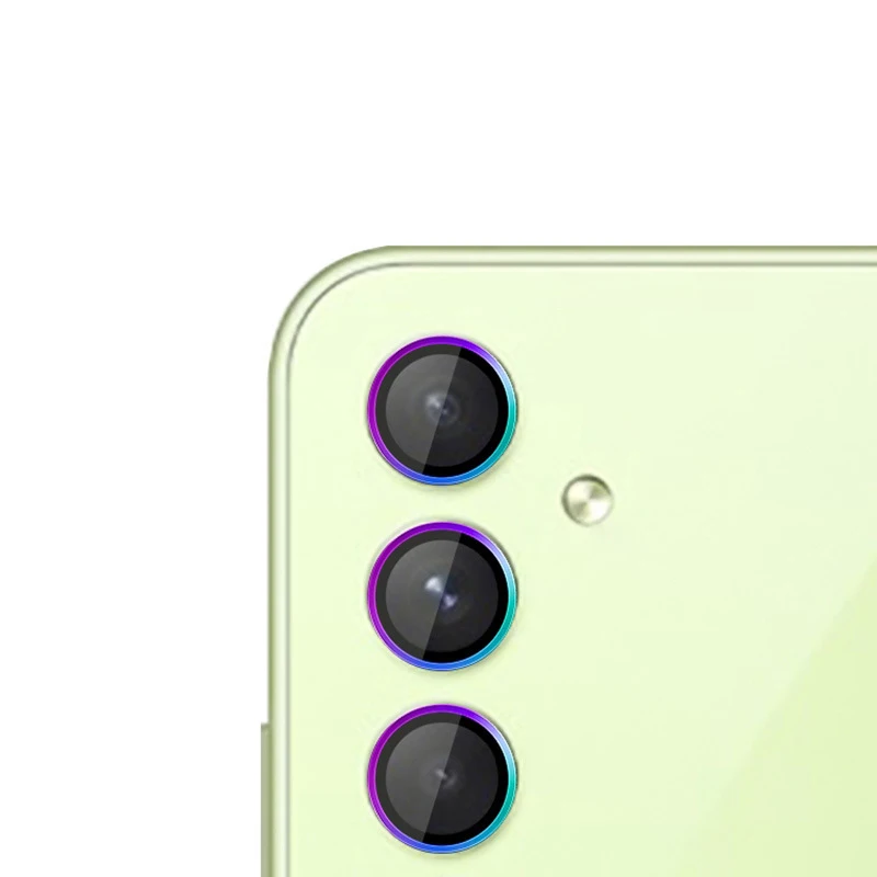 Cristal de cámara para Samsung Galaxy S24 S23 + A54 A25 A24 A34 A14 A54 A35 A15 A55 lente anillo de Metal S24 Sansung S23 Protector de pantalla