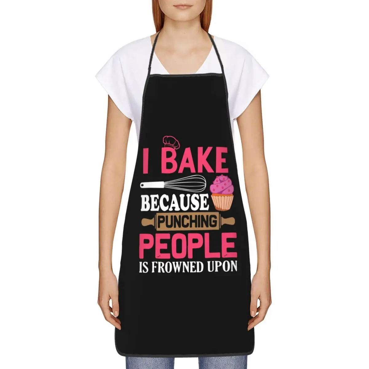 Funny Baking Aprons Women Men Bakers Lover Adult Unisex Kitchen Chef Bib Tablier Cuisine Cooking Baking Painting