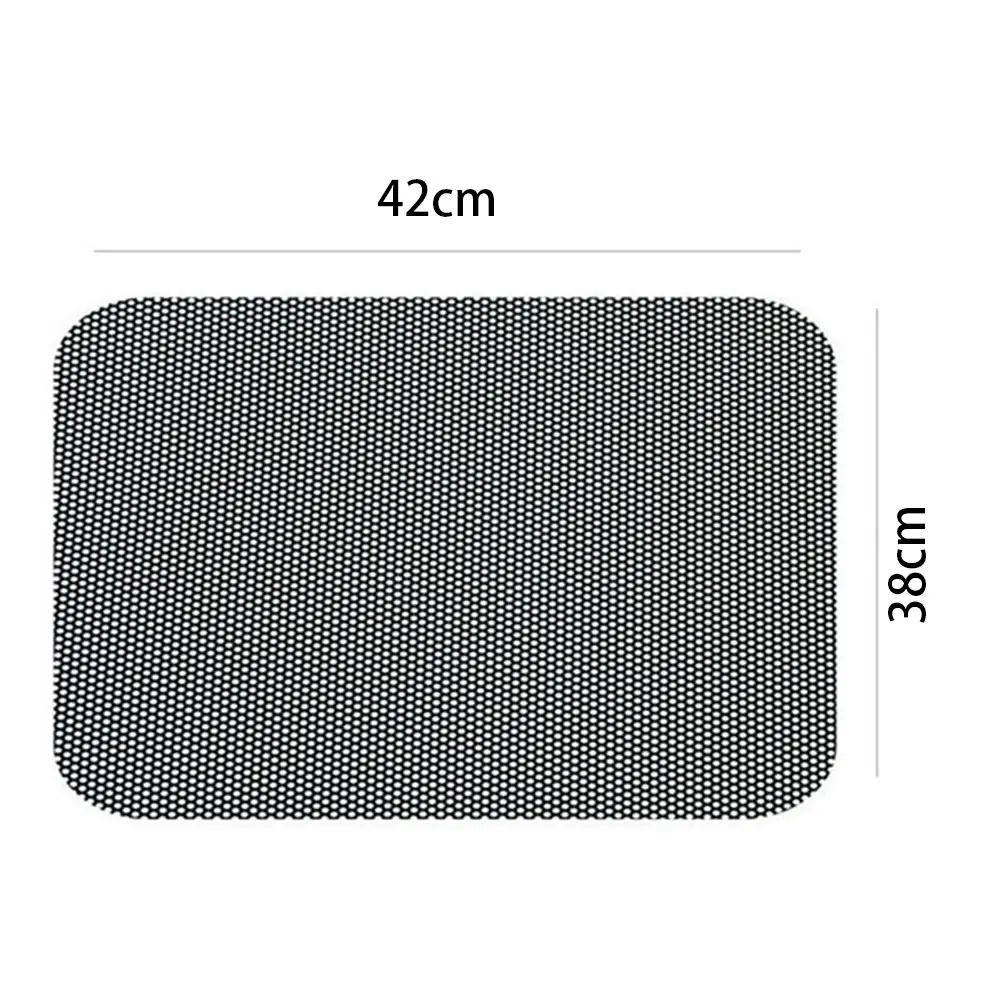 1/2Pcs 42x38cm DIY Car Stickers Sun Shades Sun Protection Window Cover Black PVC Sunshade Side Window Shield with Small Holes