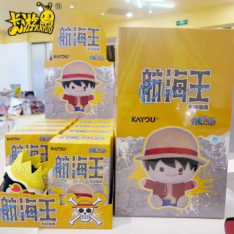 Neue KAYOU One Piece Authentische Plüsch-Fingerpuppen-Anhänger Blindbox Niedliche Plüschpuppe Hängende Dekoration Geschenk für Anime-Fans