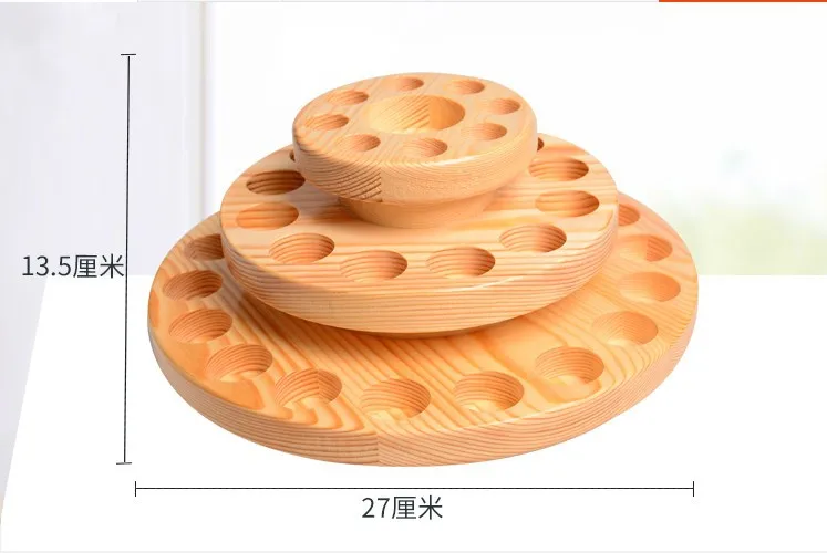 39 Slots Rotatable   Storage Box Wooden Case Aromatherapy Oils Organizer
