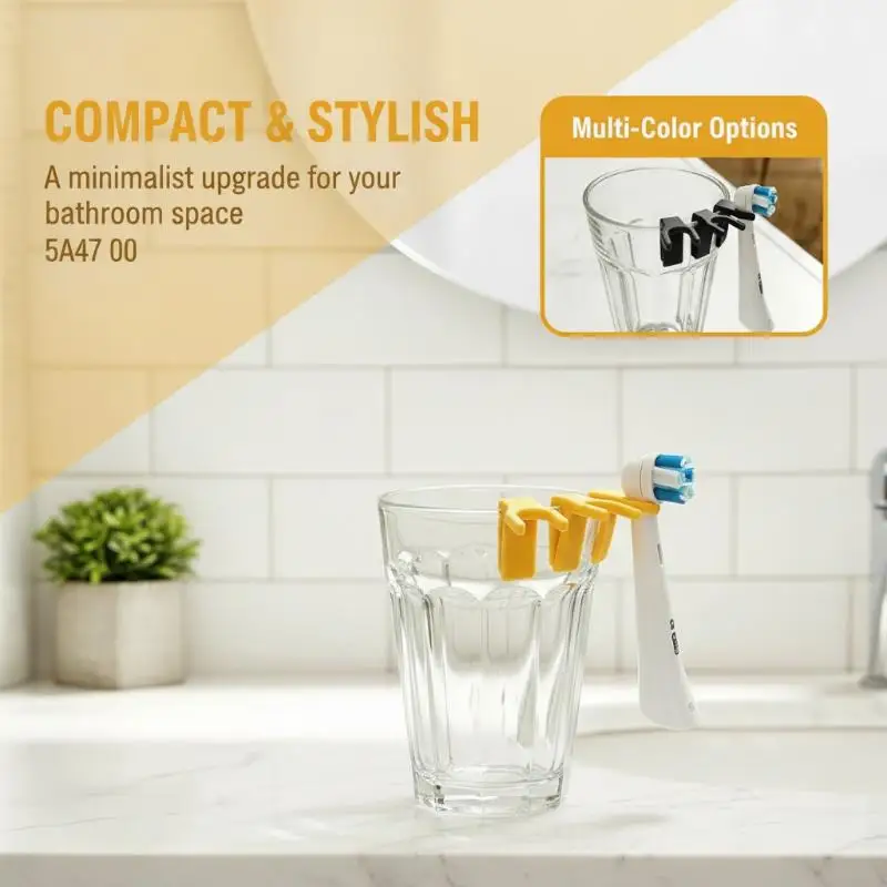 Electric Toothbrush Head Holder Colorful Non-slip Plastic Drying Storage Rack Space Saving for Home Use