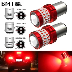 BMTxms 2 pz 1157 P21/5 W BAY15D LED Rosso Lampadina di Arresto Luci di Freno Canbus BAW15D PR21 BAZ15D P21/4 W Auto Diurno DRL Bianco