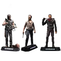 Brinquedos The Walking Dead Action Figure, 8 Rick Grimes, Daryl Dixon, Colecionável Negan, Boneca de Presente de Natal com Caixa, 15cm, Quente, Novo