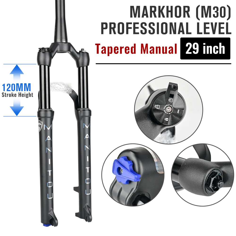 Manitou MARKHOR MTB Frok 26 27.5inch 29er BOOST Bicycle Fork Mountain Bike Fork Bicycle remote lock Suspension Oil and Gas Fork