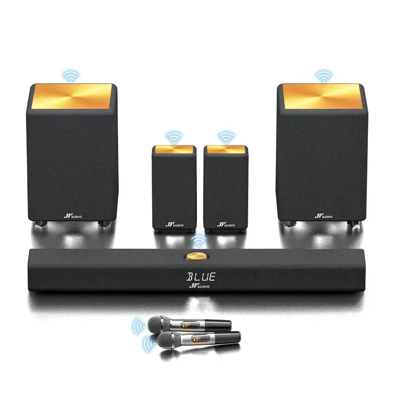 

5.2 Channel 560W HD Compact Surround Sound Home Theater Including Satellite Rear Surrounds Speakers And Wireless Subwoofer