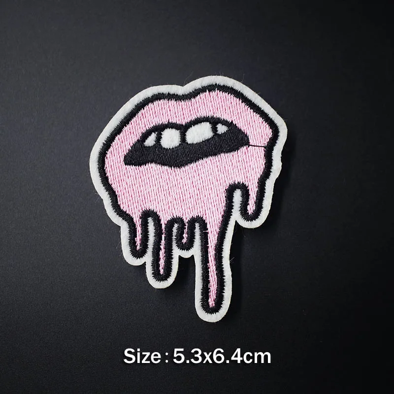 Diamonds Lollipop Flamingo Trunk DIY Badge Embroidery Patch Applique Iron On Clothing Sewing Supplies Decorative