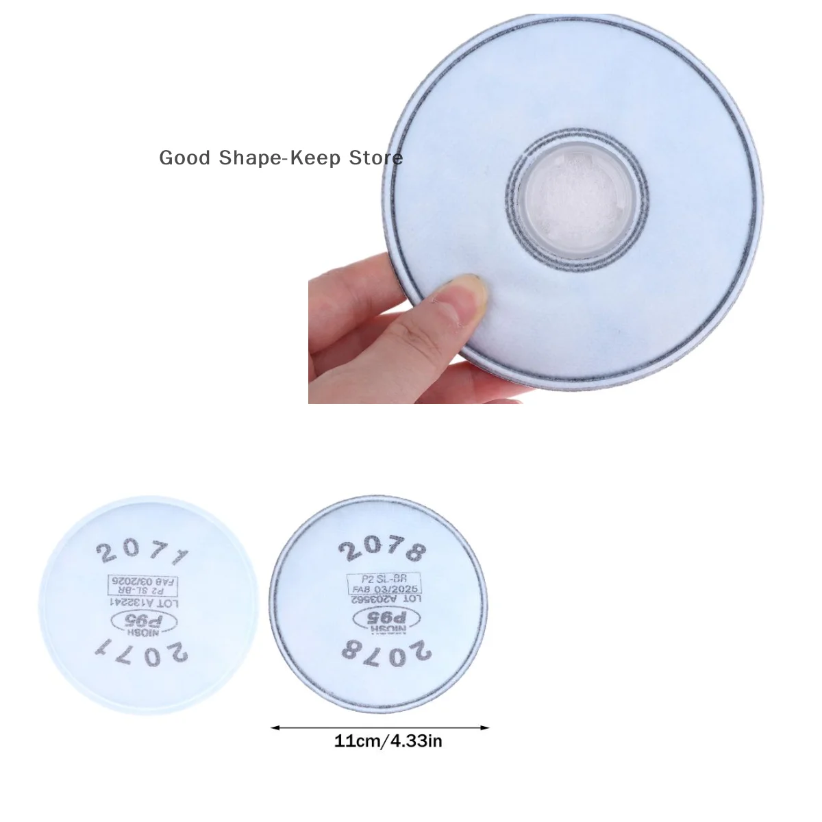 

Dust and Organic Vapor Defense Reusable Half Face Gas Mask 2/4/10Pcs 2071/2078 Filter