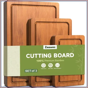 3-Piece Bamboo Cutting Board Set 1