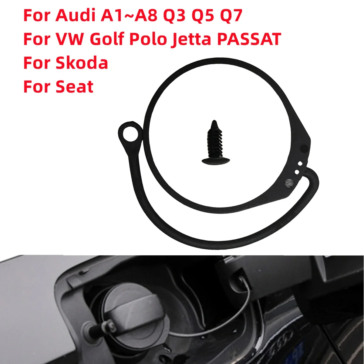 180201556 Fuel Tank Cap Strap Band Cord For Skoda Octavia 2 3 Fabia Superb 2 3 Audi A1 A3 A4 A5 A6 A7 A8 Q3 Q5 Q7 Q8 R8 VW Golf