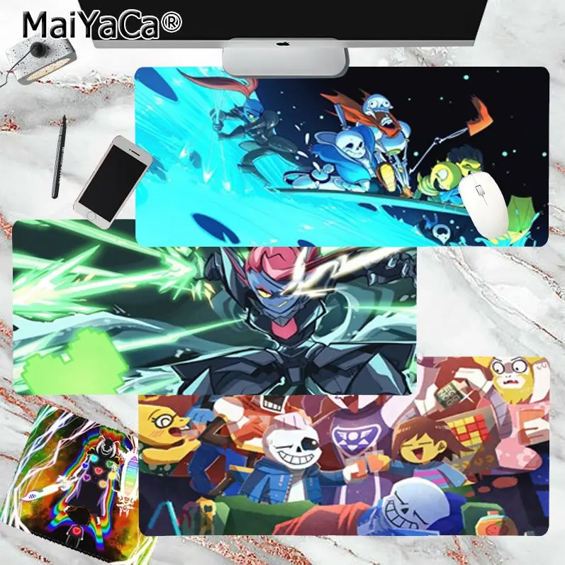 

Undertale Game Girl Pad Large Gaming Mouse Pad XL Locking Edge Size For Game Keyboard Pad For Gamer