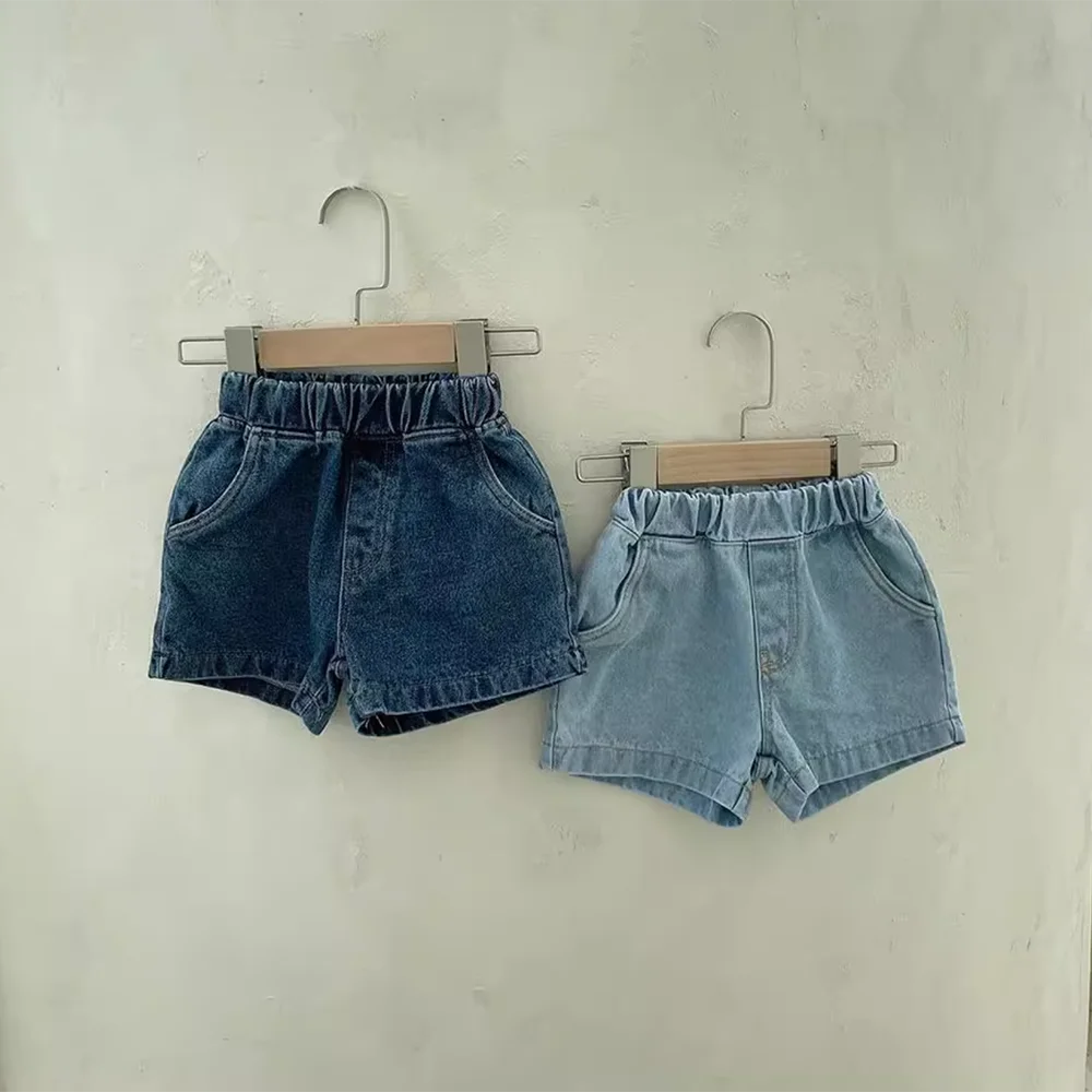 Summer Infant Boys' Denim Short Children's Jeans Pocket Shorts kids Pants Baby Shorts 1-4 Years Old Outwear Casual Trousers