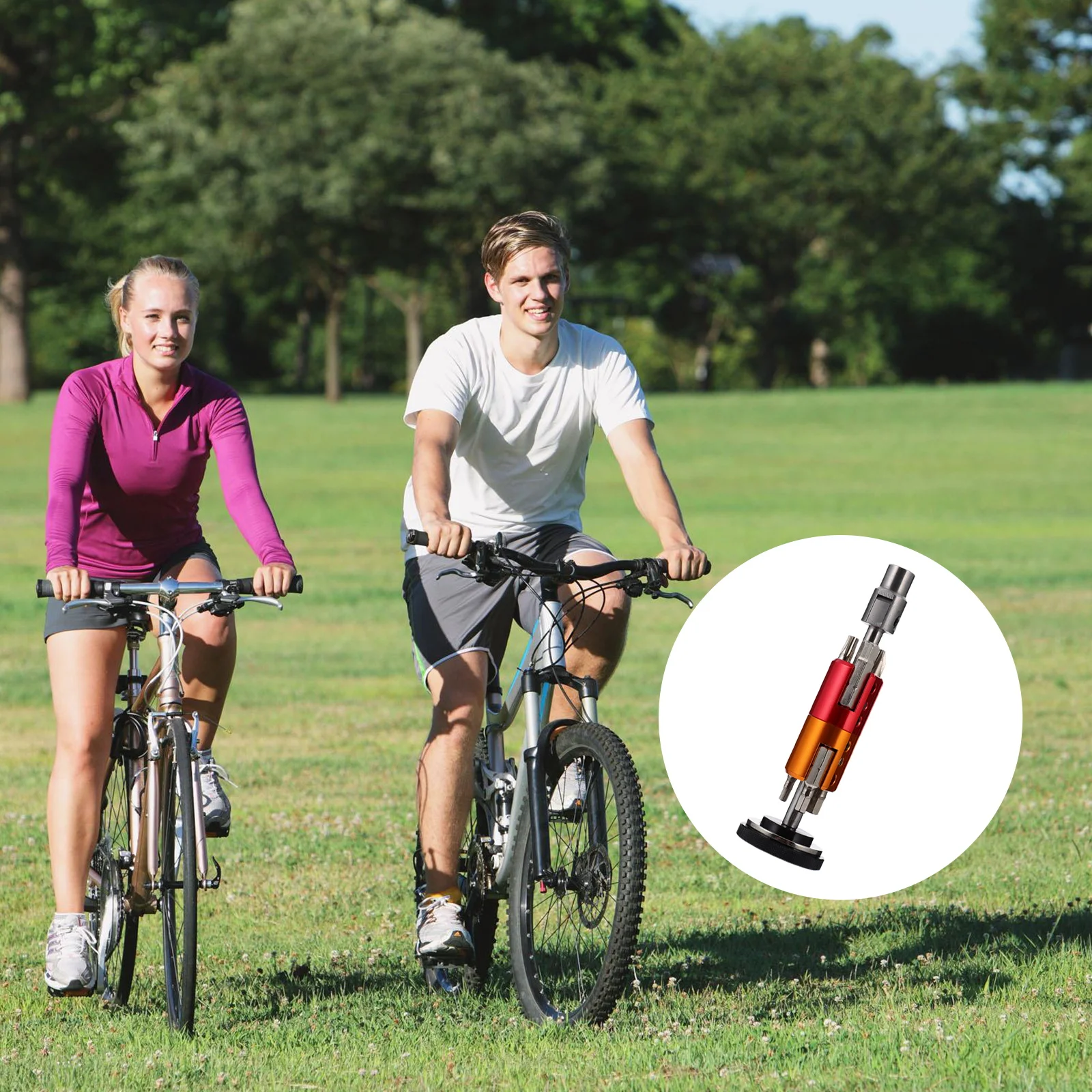 

Bike Repair Tool Set For Mountain Bike Hexagon Wrench Screwdriver With Universal Joint Invisible Multi Tool For