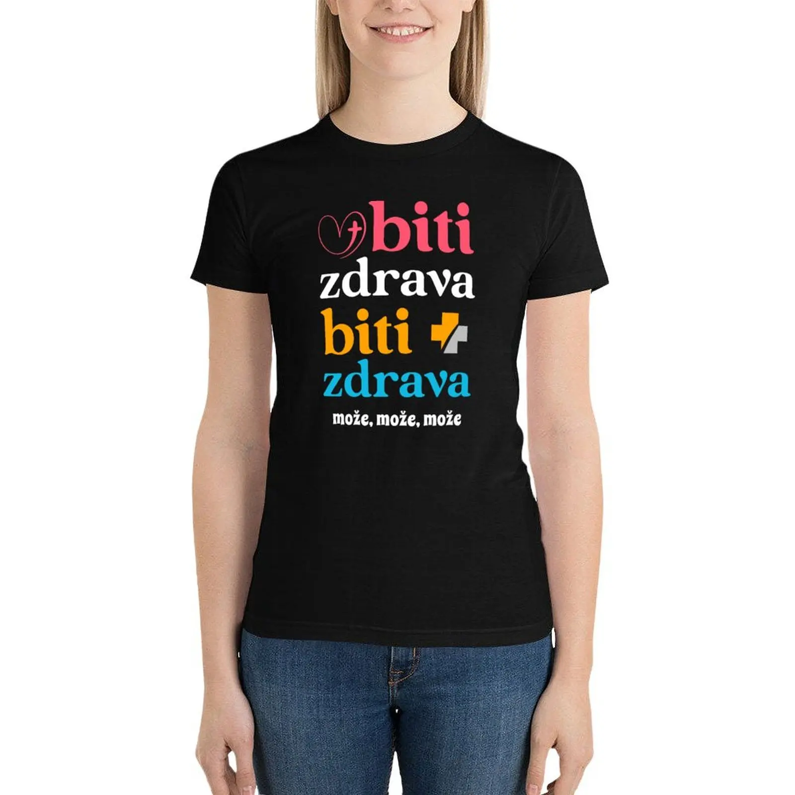 

In Corpore Sano 2022 T-Shirt summer tops female plus size tops graphics t-shirt dress for Women plus size