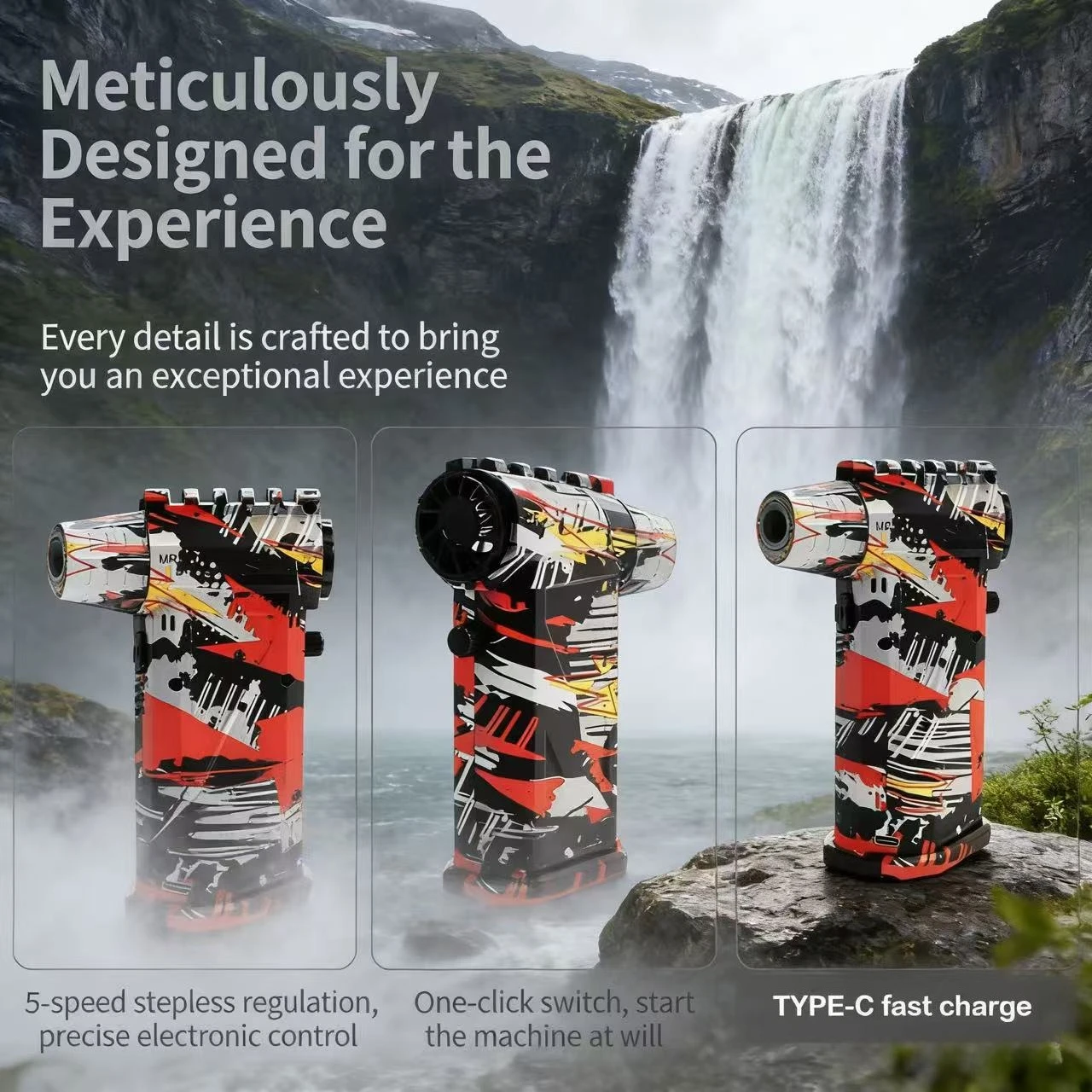 

990000 RPM L3 Pro Brushless 10000mAh Motor Electric Turbo Jet Fan High-Speed Turbo Violent Fan Rechargeable Powerful Dust Blower