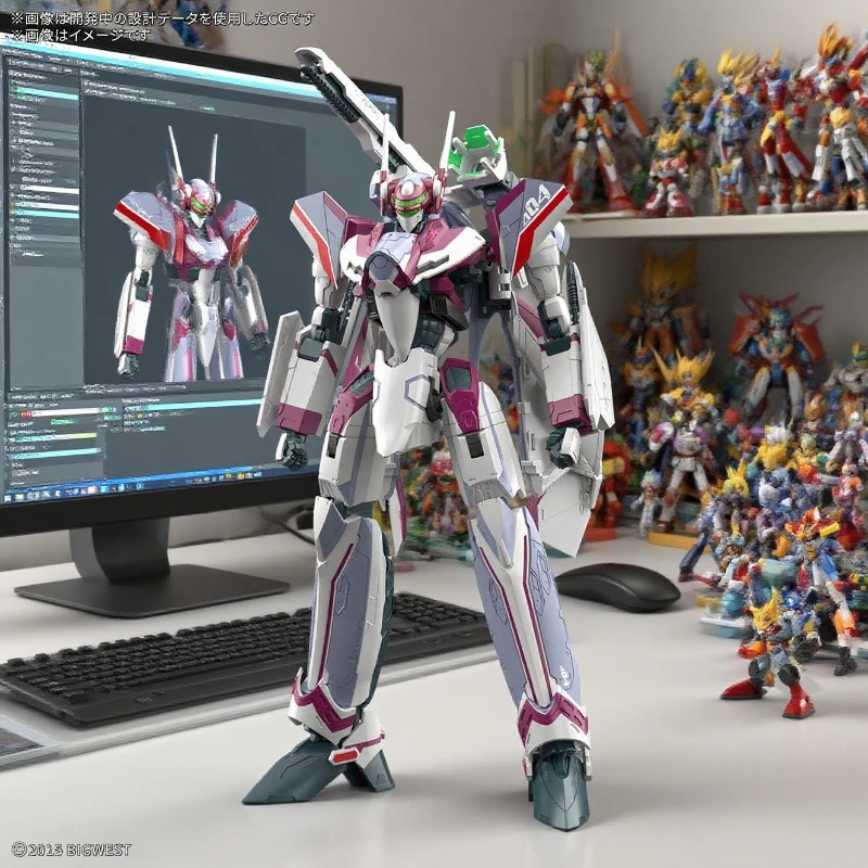 

Bandai HG 1100 Macross Delta VF31C Siegfried Milia Valkyrie Robot Action Figure Model Toy Ready Stock Fast Shipping