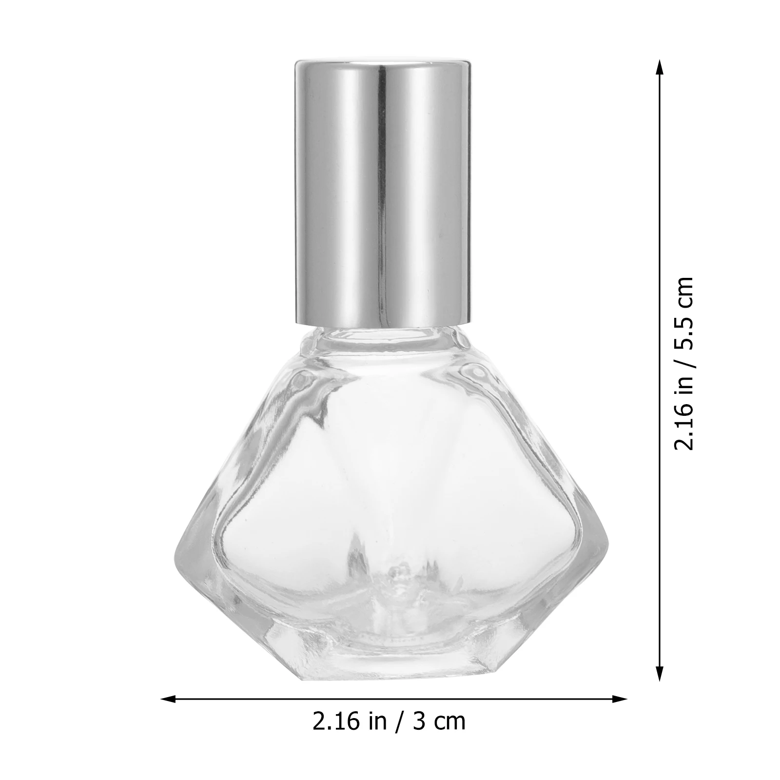 

12pcs 8ML Essential Roller Bottle With Cap Oil Bottle Roller Silver Cap Steel Ball Mini Kit Travel Supplies