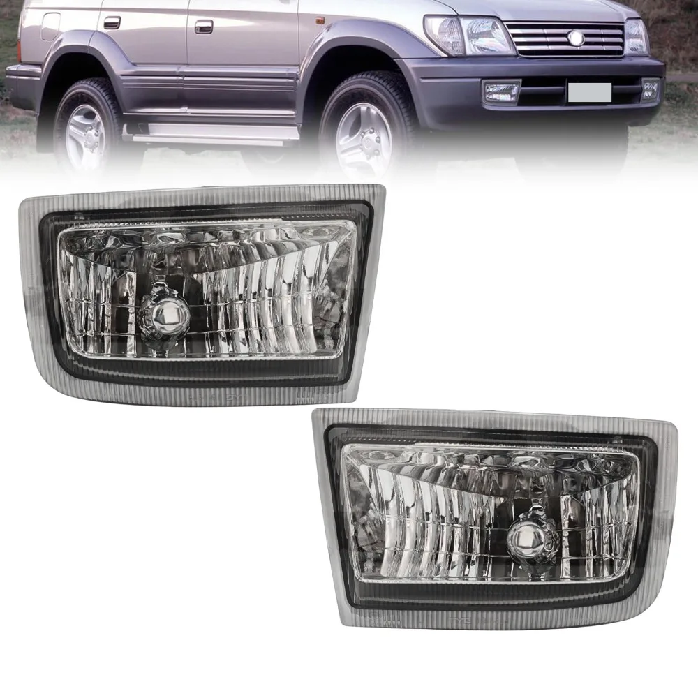 

For Car Front Bumper Fog Light Without Bulb For TOYOTA LAND CRUISER PRADO 90 FJ90 3400 1996-2002 81221-60060 81220-60060