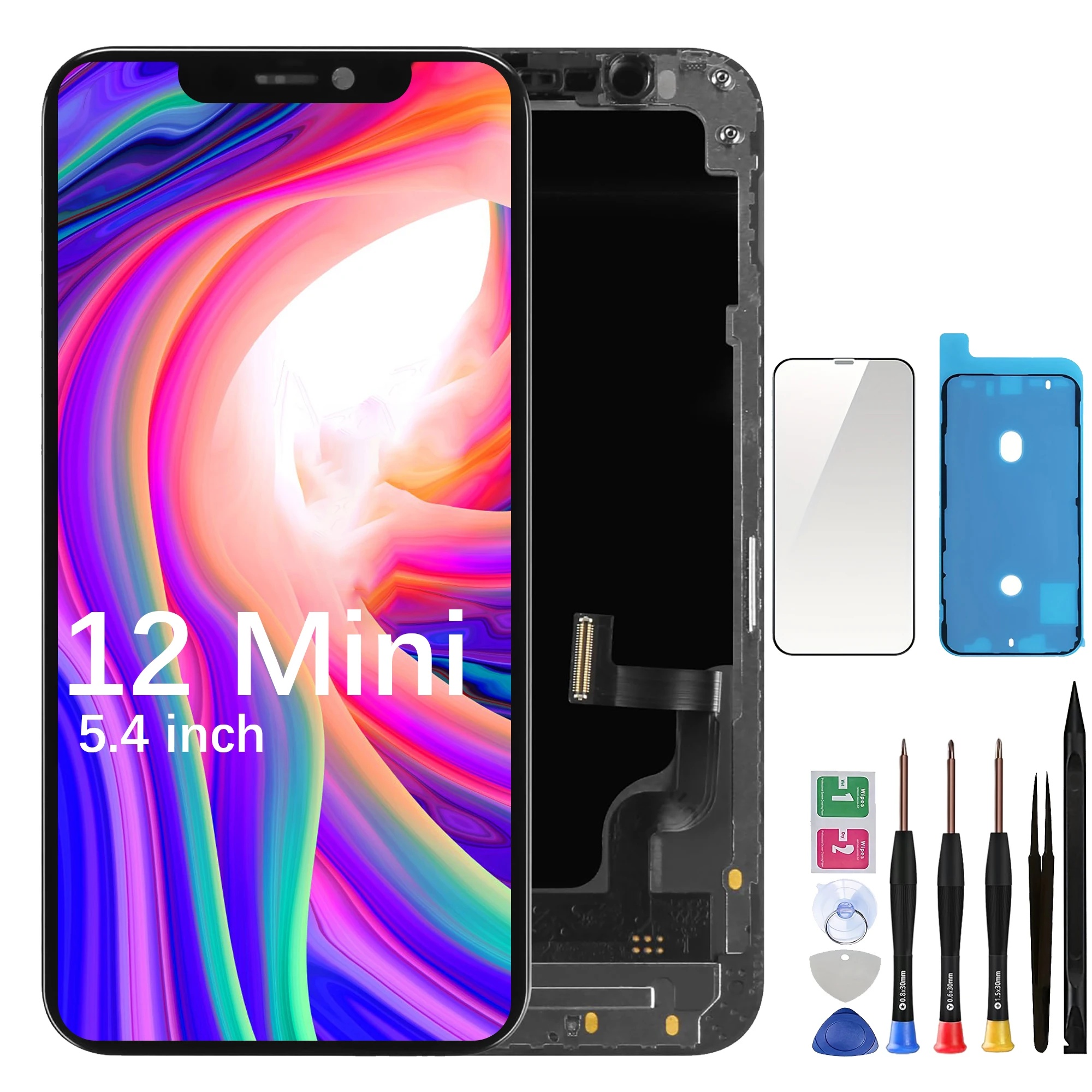 screen-replacement-for-iphone-12mini-54-inch-lcd-touchscreen-digitizer-assembly-with-tools-screen-protector-adhesive
