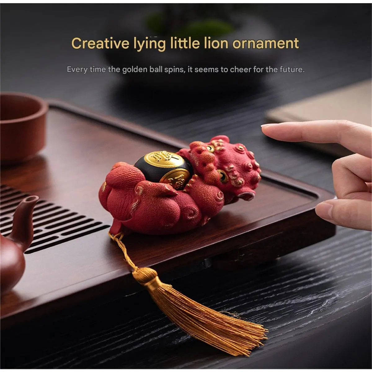 حجر الأسد سطح المكتب الحرف التميمة الضغط لعب الأشياء الصغيرة زينة هدايا عيد الميلاد