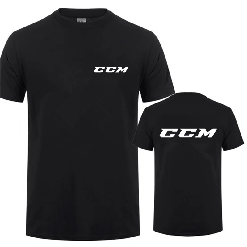 CCM T Shirt Men Summer Short Sleeve Cotton CCM Logo T-shirts Tops Man Funny T Shirts