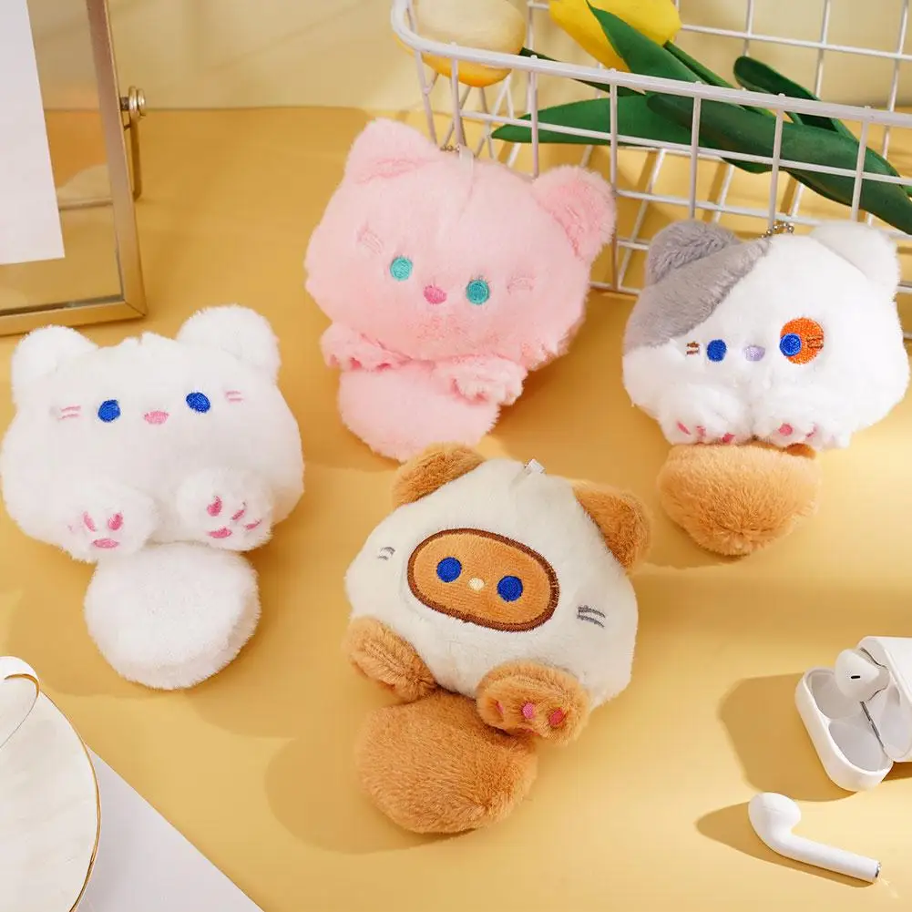พวงกุญแจหางแมวยาวแฟชั่น ตุ๊กตาแมวน่ารัก พวงกุญแจตุ๊กตาแมวสีสันสดใส ตุ๊กตาแมวนุ่มนิ่มน่ารัก