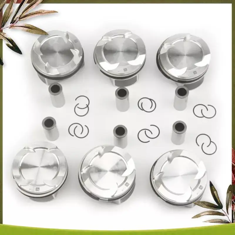 

AB98-6Pcs Plug Ring Piston Kit 11258637807 For BMW G32 640I M G12 740LI F36 F36 F33 440I G30 540I F32 440I F32 440I B58 3.0T