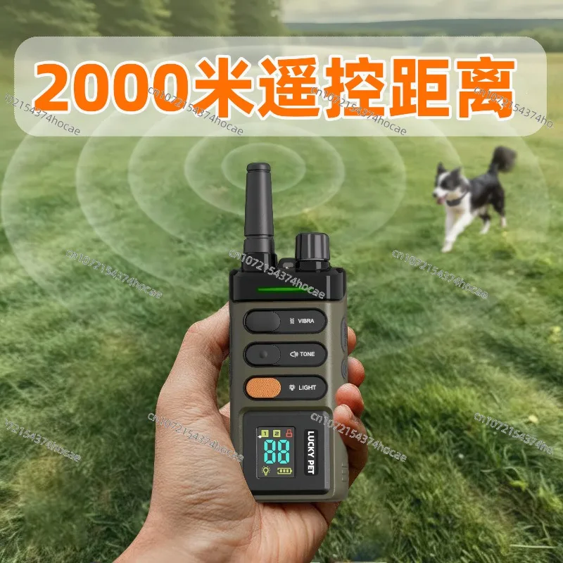 2000 meters dog training artifact pet electric shock collar dog anti-barking device electric neck ring sheep herding artifact