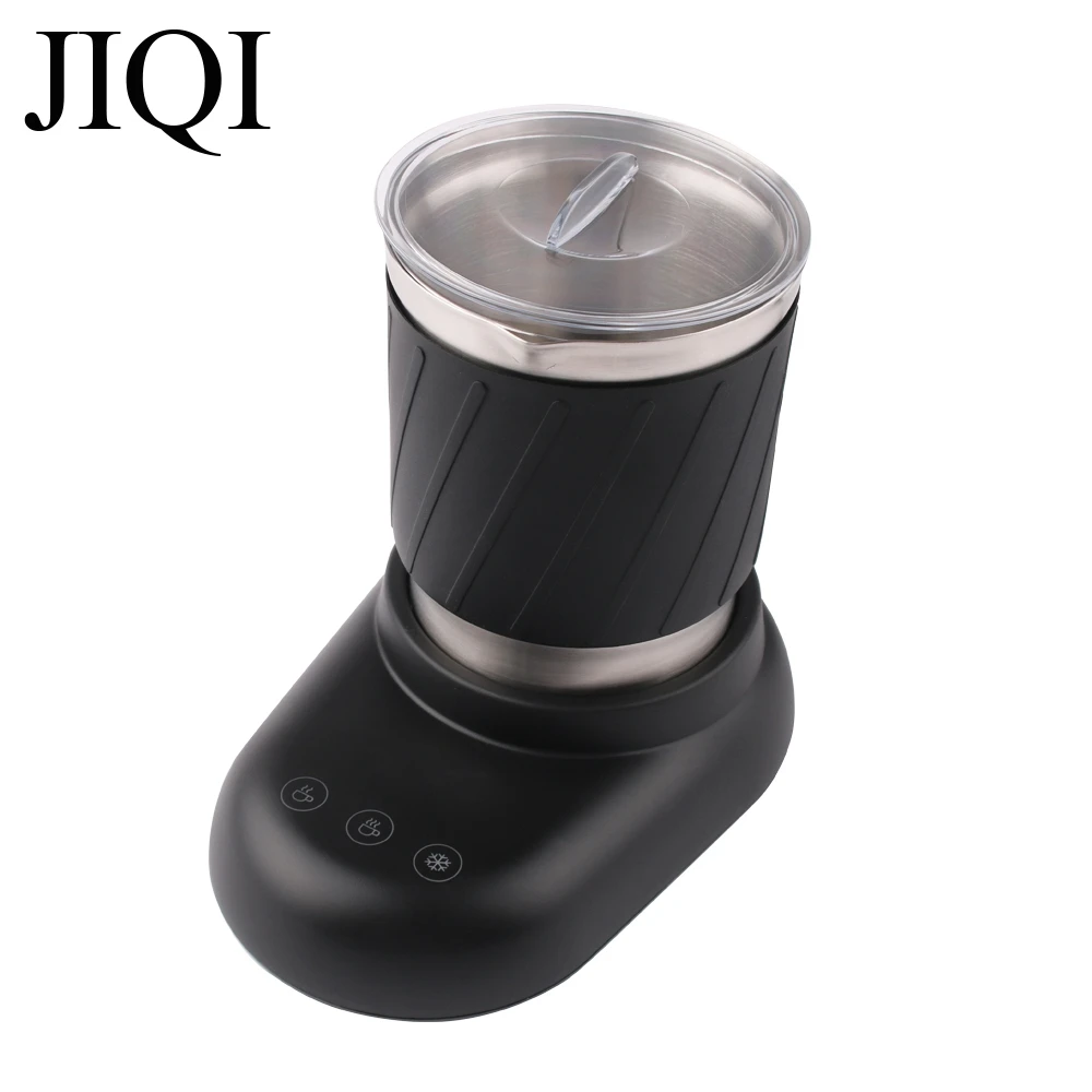 JIQI 250 مللي الحليب التلقائي Frother الكهربائية كابتشينو مقشدة Frothing رغوة القهوة دفئا صانع فقاعات ماكينة صهر الشوكولاته
