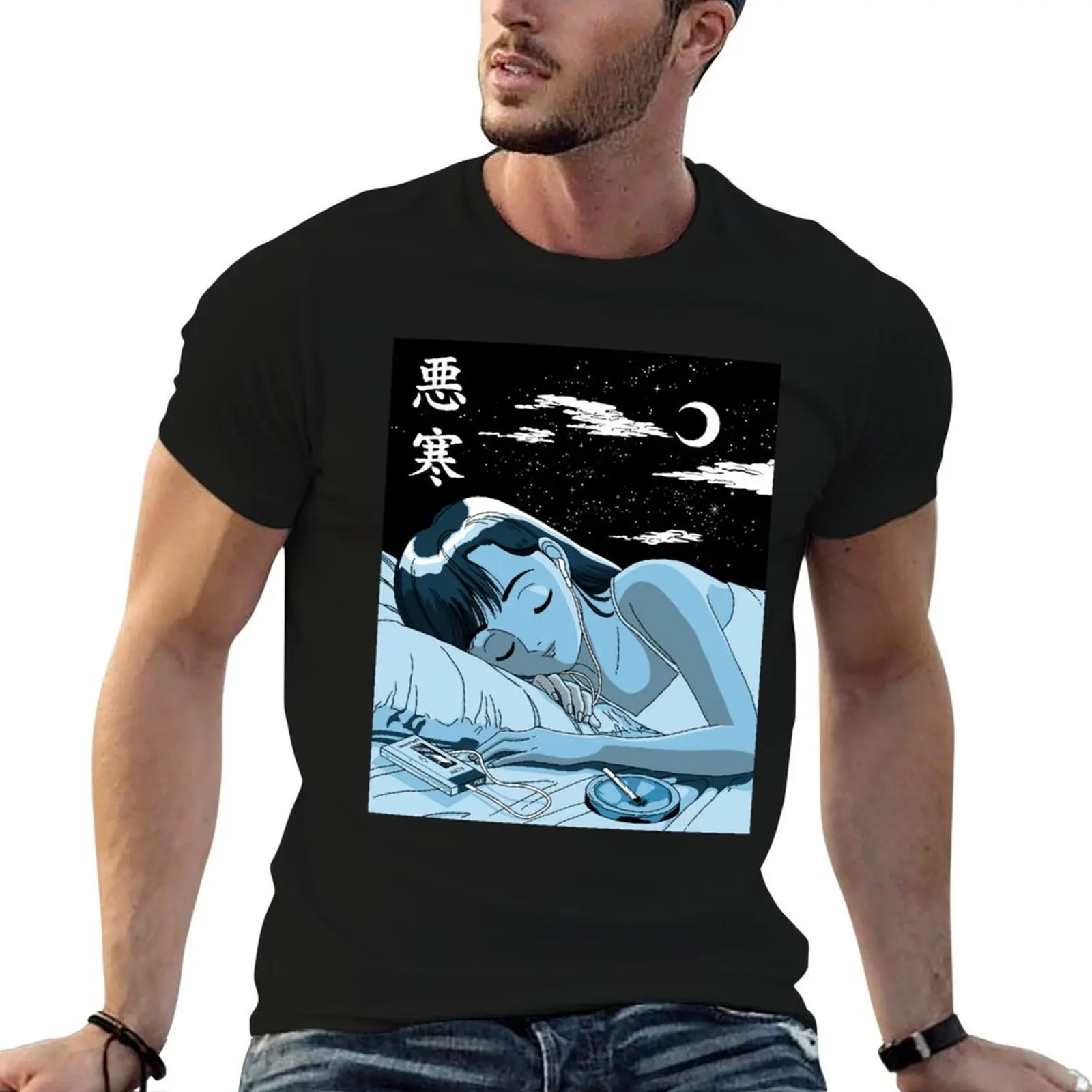 

Chill Lofi Sleep T-Shirt anime t shirts oversize t shirt man cotton T-Shirt