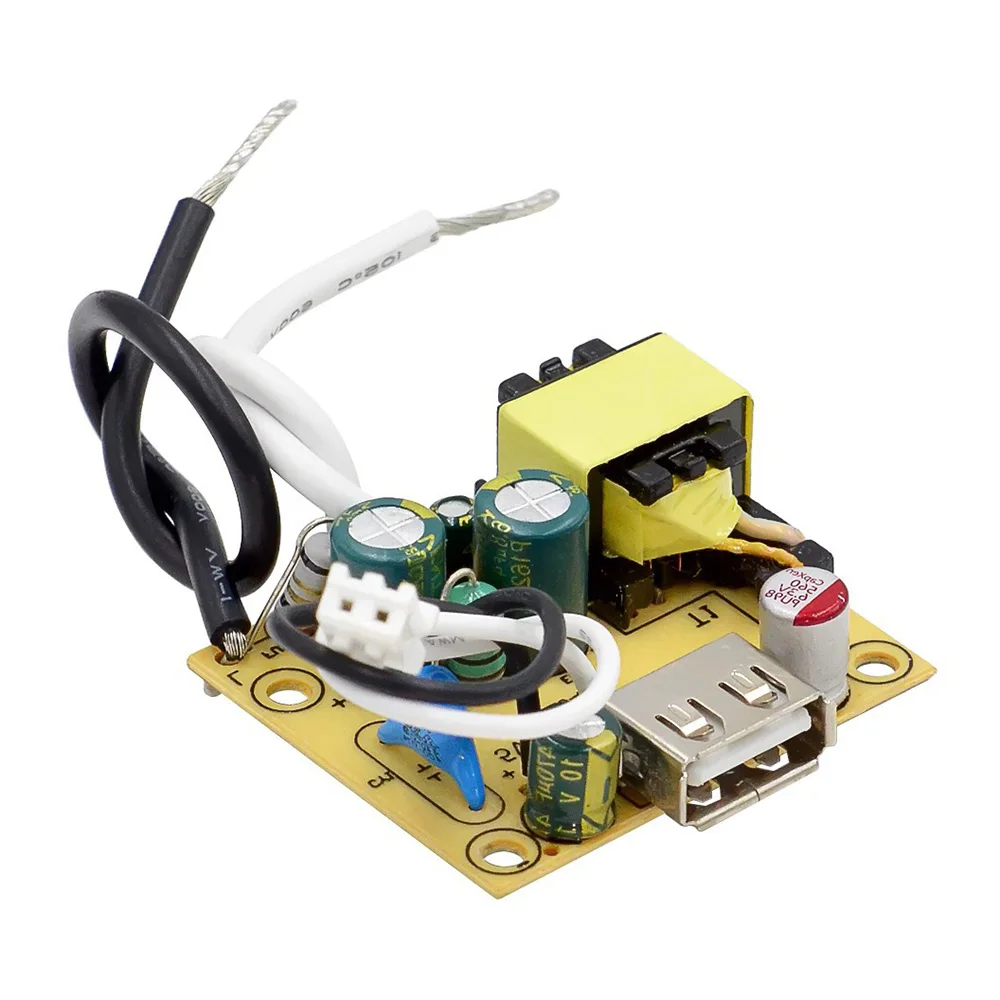 AC 110-220V to DC 5V 2A 10W Step Down Power Transformer Adapter Stabilized Power Supply Control Board Built In Drive Module