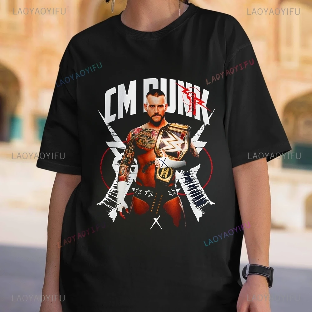 90's Graphic CM Punk T-shirt, CM Punk Shirt, SmackDown Original Fan Gift, Vintage American WWE Fan Gift Printed T-shirt