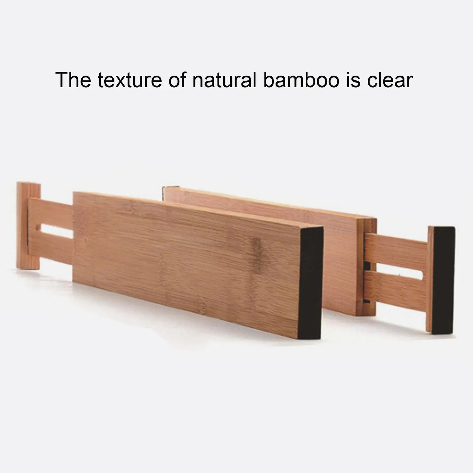 Adjustable Drawer Divider Organizer Bamboo Partition Storage for Clothes Underwear Closet Interior Drawer Sections