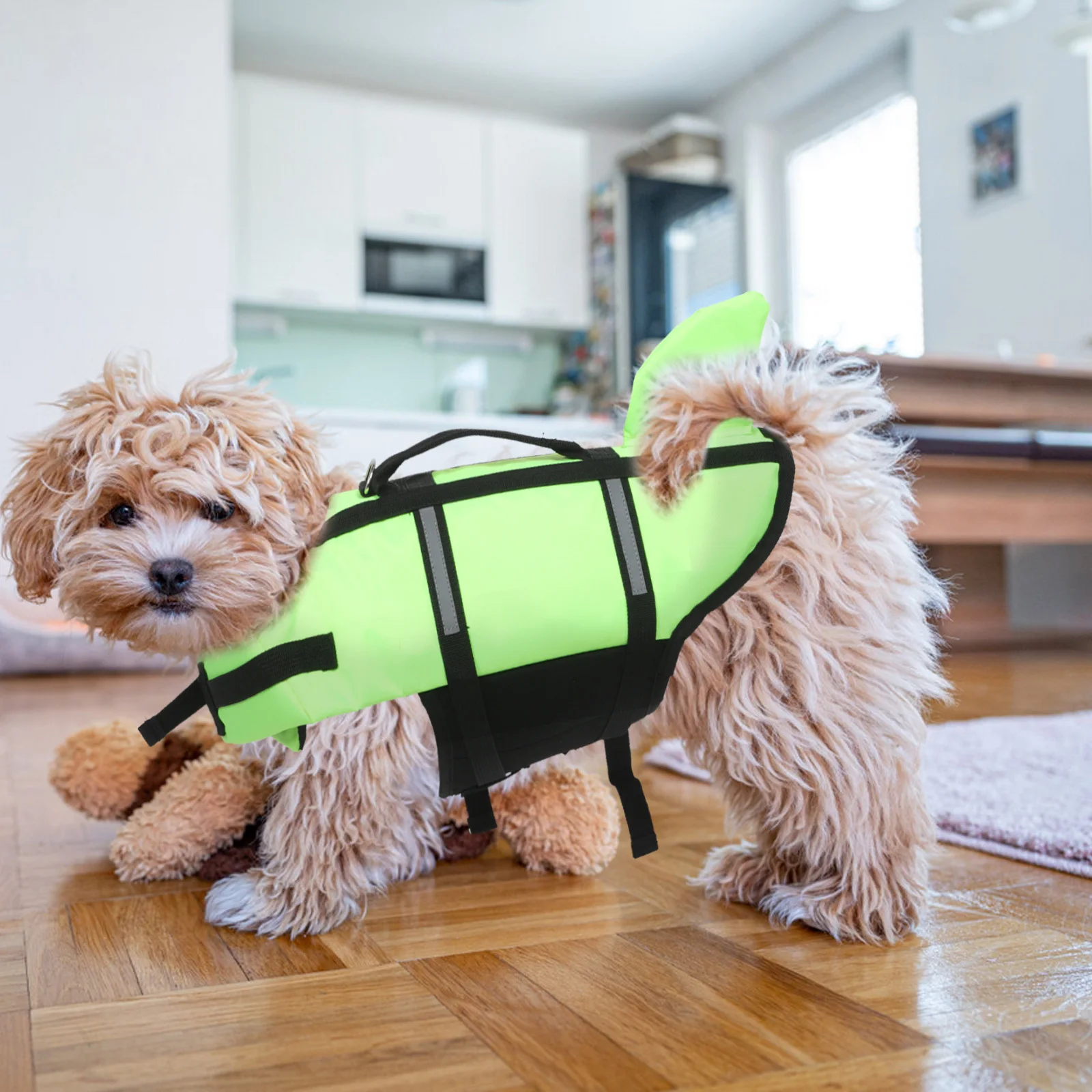 

Pet Reflective Vest High Visibility Adjustable Dog Safety Jacket Fluorescent Buoyancy Life Vest For Large Dogs Outdoor
