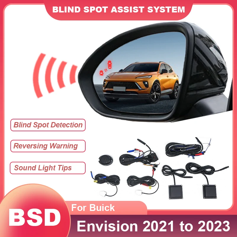 Car Mirror BSD BSA BSM Blind Spot Monitoring System 24GHZ Radar Lane Change Assist Alarm Sensor For Buick Envision 2021 to 2023