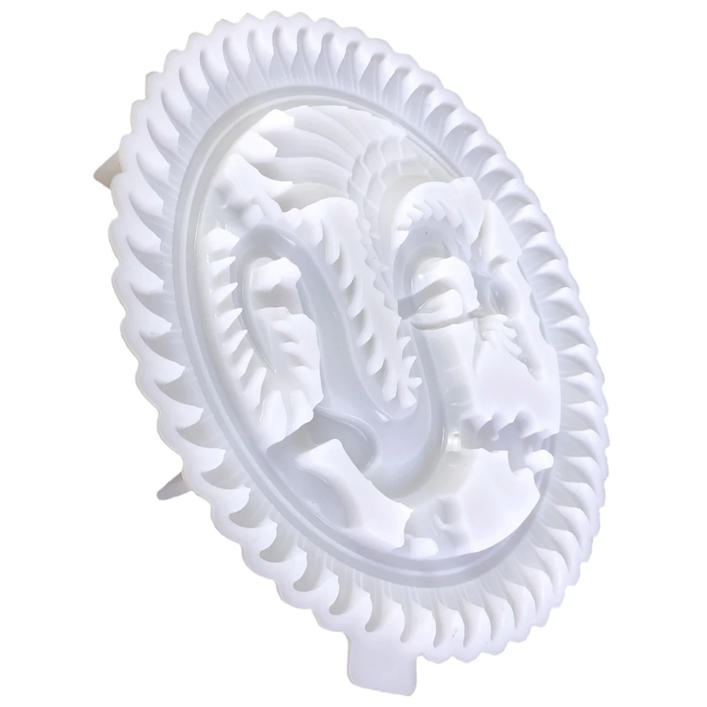 

Dragon Decorative Mold Silicone Casting for Resin Epoxy Crafts Flexible Durable Circular Dragon Ornament Jewelry Making