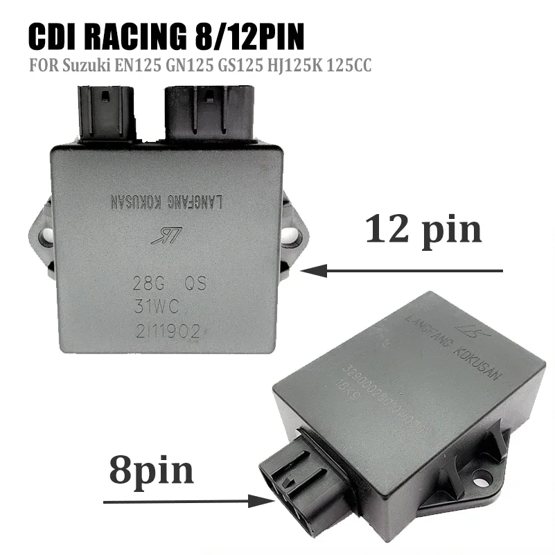 8 pin 12  CDI Box Ignition Trigger For Suzuki EN125 GN125 GS125 HJ125K 125CC