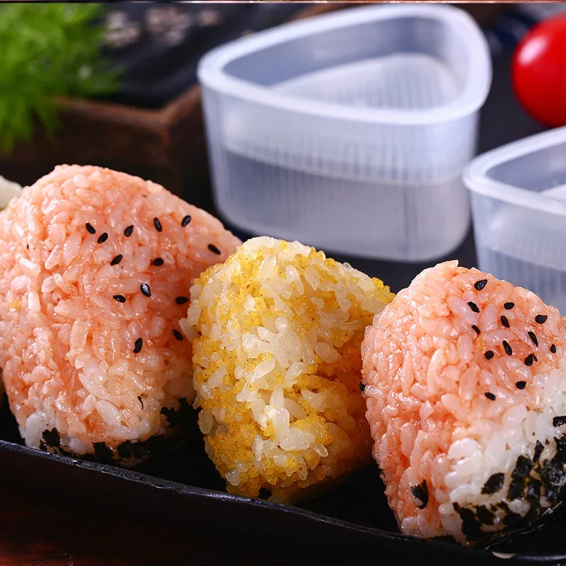 Sushi Mold Plastic DIY Onigiri Triangular Rice Ball Press Food Press Mould Sushi Maker Tool Kimbap Bento Kitchen Accessories