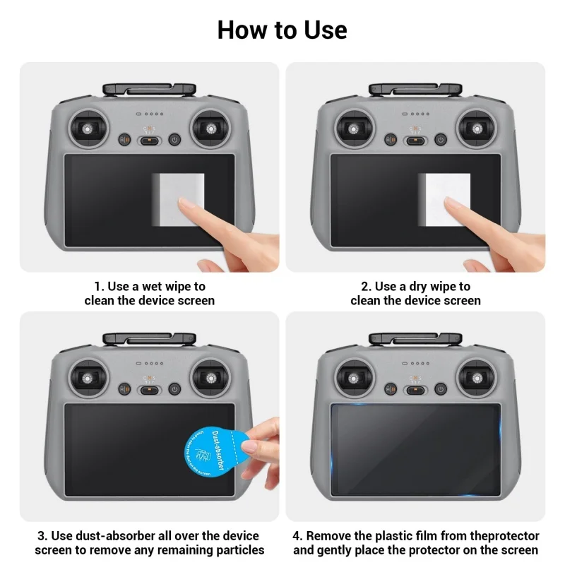 Пленка из закаленного стекла для DJI Mini 5 Pro/4 Pro/3 Pro Защитная пленка для экрана с пультом дистанционного управления для Mini 5/4/3 Pro RC2 Аксессуары для пульта дистанционного управления