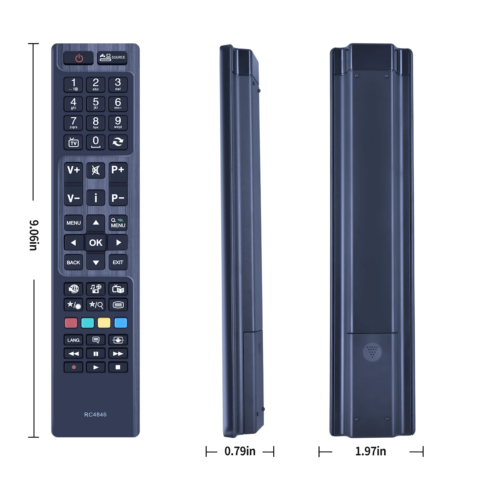 Mando a distancia RC4846 para Sharp LC32LD145K TD Systems 48FHD1 K40DLV3F samrt TV