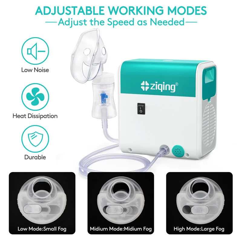 ziqing Portable Inhaler Nebulizer Household Desktop Cough Asthma Atomizer Humidifier For Adult Children inalador nebulizador