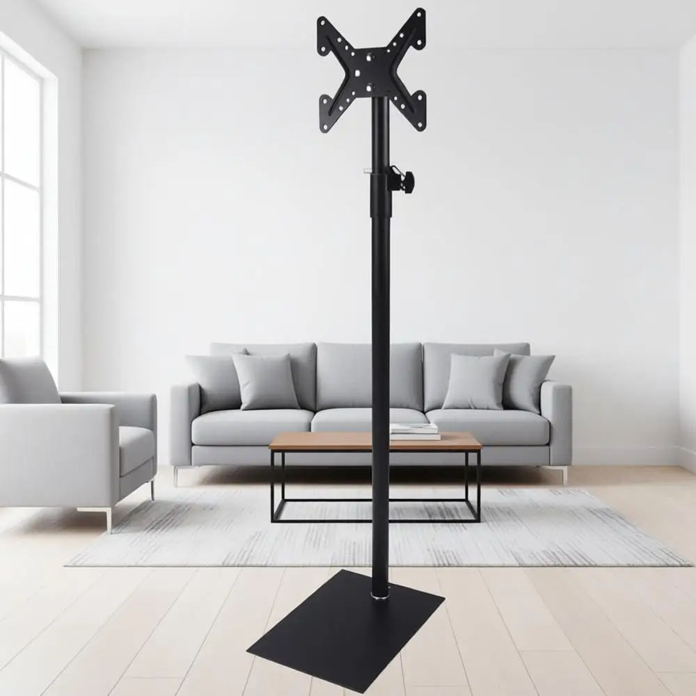 

Регулируемая по высоте напольная подставка для телевизора с поворотом на 360 градусов для плоских или изогнутых телевизоров с диагональю от 12 до 43 дюймов
