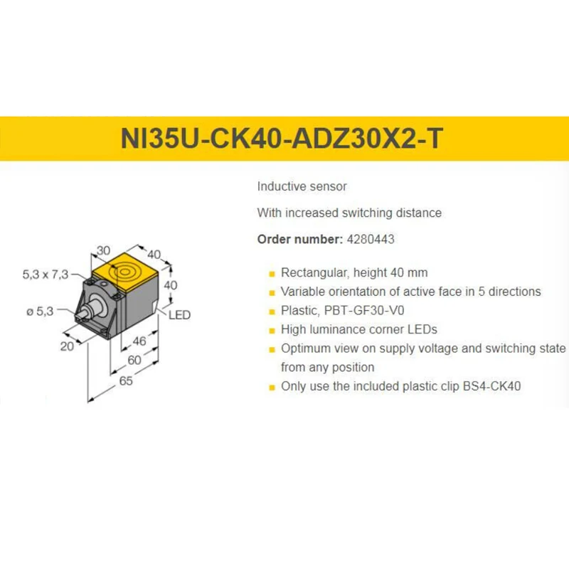 NI35U-CK40-ADZ30X2-T New High-Quality Switch Sensor