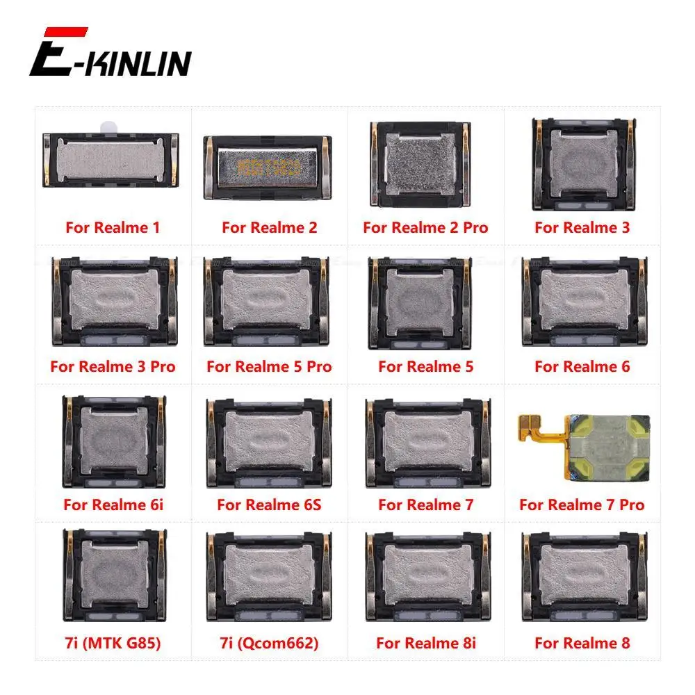 Front Top Earpiece Ear Sound Speaker Flex Cable Receiver Repair Parts For OPPO Realme 1 2 3 3i 5 5i 6 6i 6S 7 7i 8i 8 Pro 5G 4G