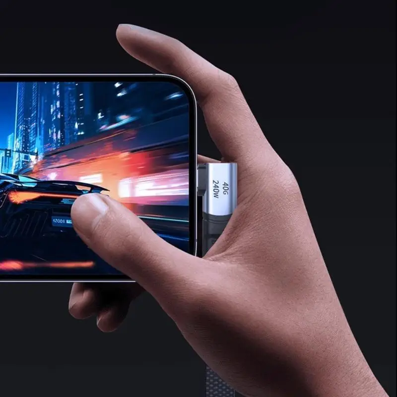 

R53C PD240W 90 Degree Spring USB Type C Cable Fast Charging Data Cord