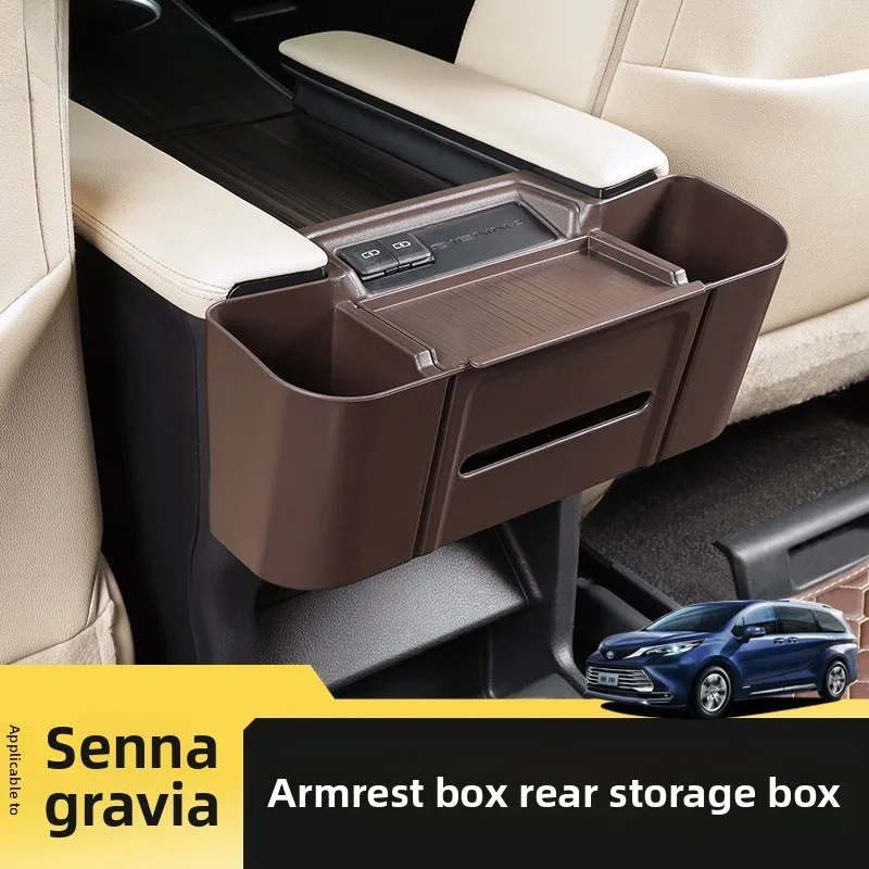   Sienna Armsteun Bekerhouder Opbergdoos Organizer avida Achterophangdoos Opbergbak Voertuiginterieur Accessoires